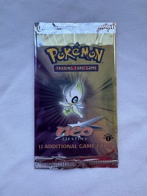 Pokémon 2002 Neo Destiny 1st Edition Booster EMPTY no cards Celebi refillable