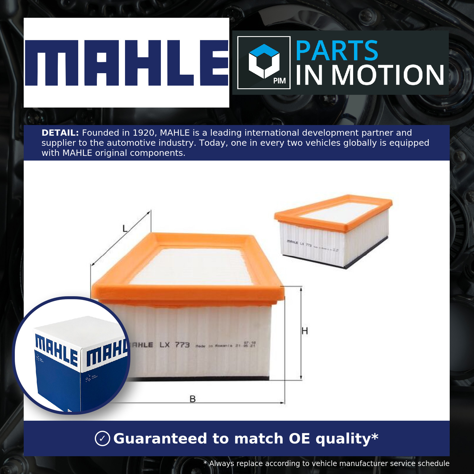 Air Filter fits RENAULT LAGUNA Mk1, Mk2 1.6 1.8 2.0 97 to 07 Mahle 0225241229