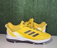 Adidas Icon 7 Metal Baseball Cleats Shoes Yellow/Brown Men 