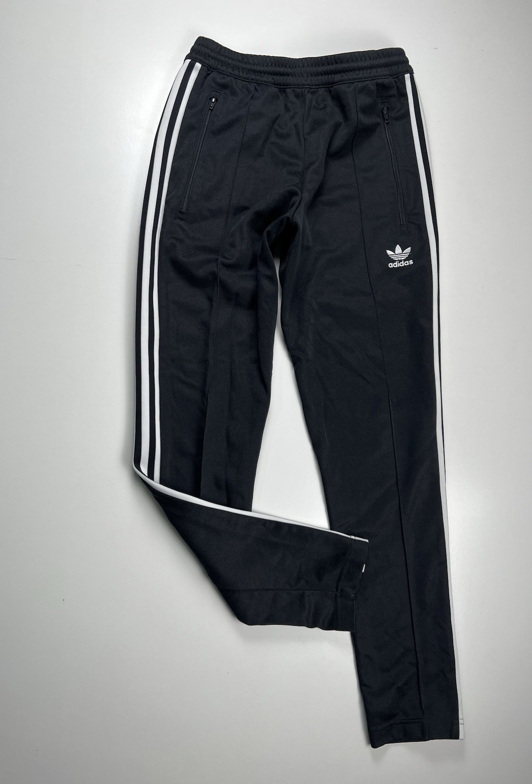 Adidas Originals Men’s Track Pants XS Black White Joggers Trefoil Logo