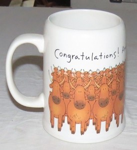Congratulations, And Welcome to the Job Market 1987 4.3/4 inch Coffee Mug