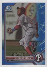 2022 Bowman Chrome Prospects Blue Refractor 65/150 Yhoswar Garcia #BCP-215 0c6