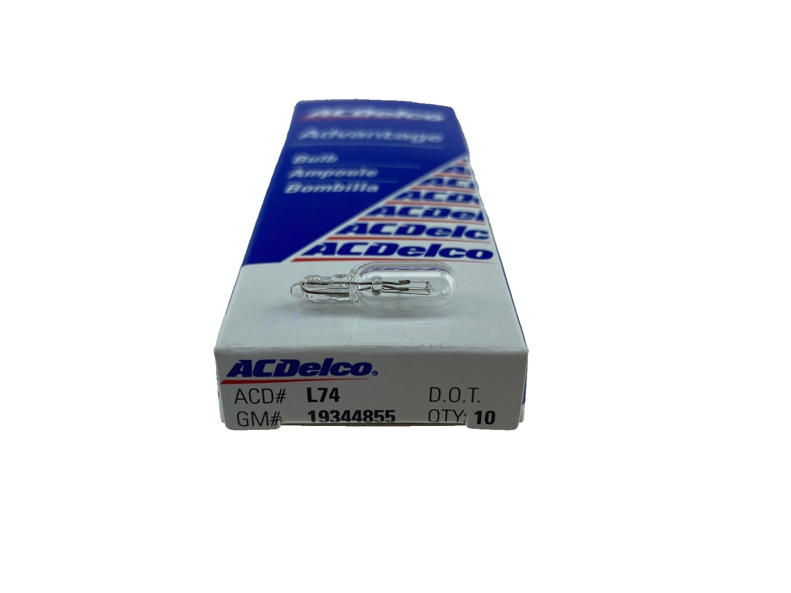 ACDELCO 74 19344855 MINIATURE LIGHT BULB 10 PACK