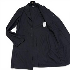 BLACK COMME des GARCONS Wool Mode Long Coat Women's XS Vintage Minimal Authentic