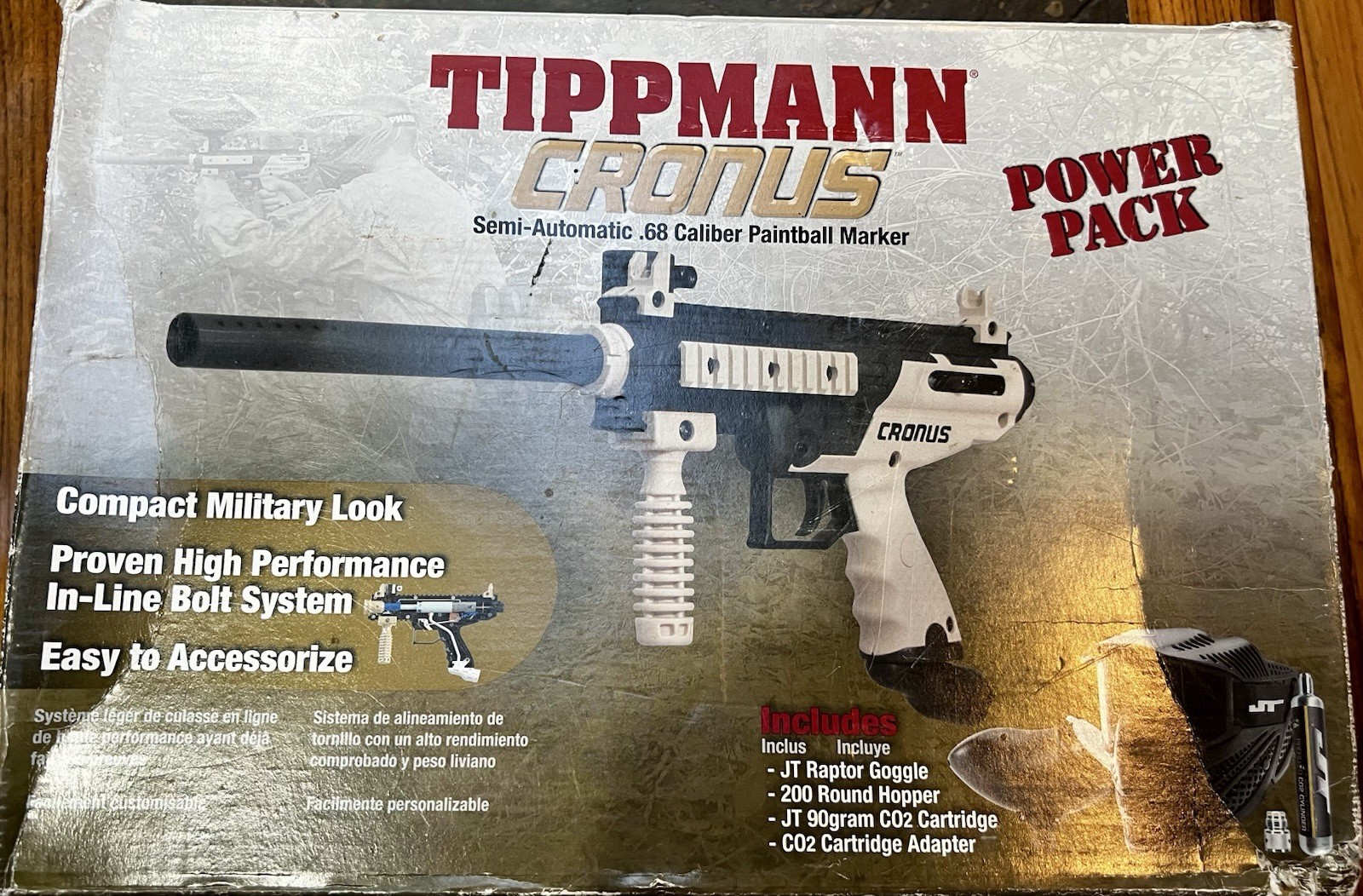 Tippmann Cronus Power Pack .68 Cal. 81981 Paintball Marker Helmet included
