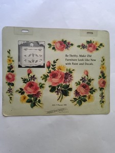 Vintage 1930s or 1940s Large Two Sided Page SALESMAN SAMPLE of Meyercord Decals