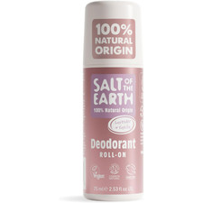 Salt of the Earth Natural Deodorant Roll On 100% Natural Origin Vegan 75ML