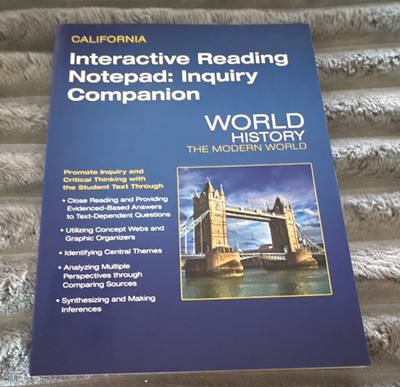 Savvas Interactive Reading Notepad Inquiry Companion World History PB 2017 ISBN