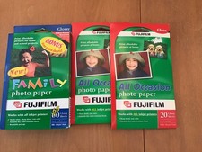 103 pieces FUJIFILM 4x6 PHOTO PAPER GLOSSY ALL HOME INKJET PRINTERS INSTANT DRY