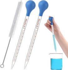 10Ml Glass Pipettes Dropper, Lab Graduated Dropper for Liquid Essential Oil, Gla