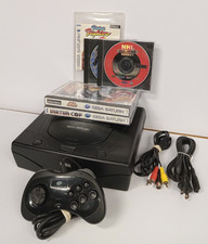 SEGA Saturn Console (MK-80000A) Bundle + 5 Games - Fresh Clock Batt, FF! #2
