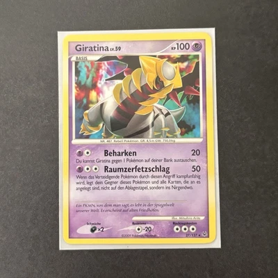 Nintendo Pokémon TCG Giratina Platin 27/127 KP 100 Rare Deutsch - Bild 1 von 2