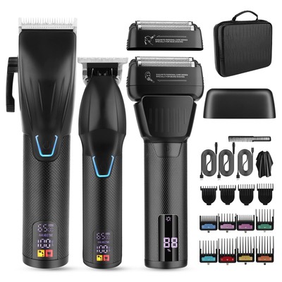 Cortapelos profesional para hombre: recortadora de barba inalámbrica, afeitadora