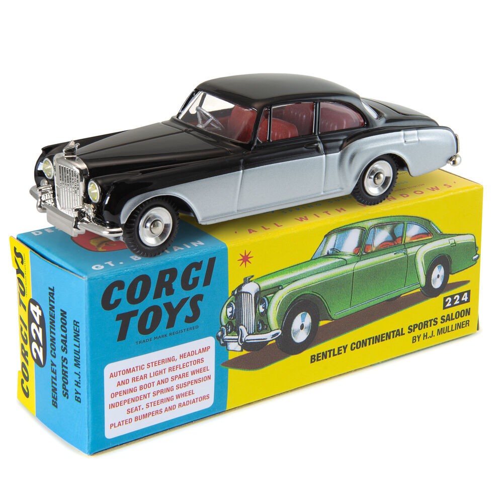Corgi 224 Bentley Continental miniature retro pour décoration de bureau chic
