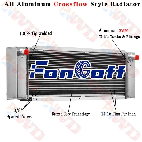 6630186 4 Row Cooling Radiator For Bobcat Skid Steer 645 743 743B 743DS 6648820