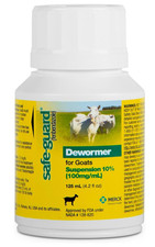 Safe-Guard Goat Dewormer 125 mL Fenbendazole - EXP 11/2026