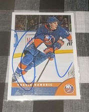 Travis Hamonic Signed Hockey Card New York Islanders