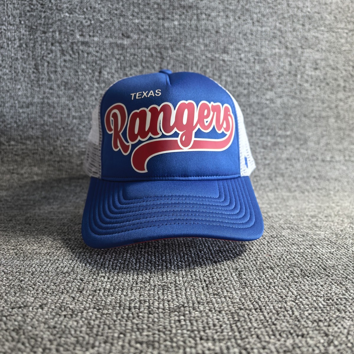 '47 Brand Texas Rangers MLB Blue Mesh Trucker Snapback Hat