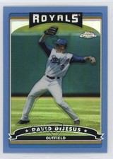 2006 Topps Chrome Blue Refractor David DeJesus #109 hg6