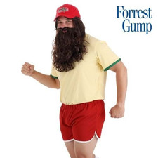 Men's Plus Size Running Forrest Gump Costume 2X  Missing Socks  NEW 