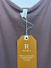 REORIA Women's Brown dress L Firm Compression One-Piece Adjustable Straps