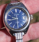 Vintage 70’s Women’s Seiko 5 Hi Beat Automatic Blue dial 2205-0449  See Video