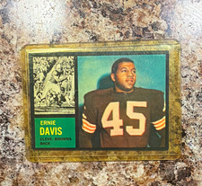 Topps Ernie Davis #36 1962 Topps Rookie Base Set Cleveland Browns Card. rookie card picture