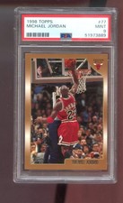 1998-99 Topps #77 Michael Jordan PSA 9 Graded Basketball Card NBA 1999 Bulls
