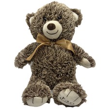 FAO Schwarz Teddy Bear Plush 17 Inches 2018 Bears That Care Brown Stuffed Animal