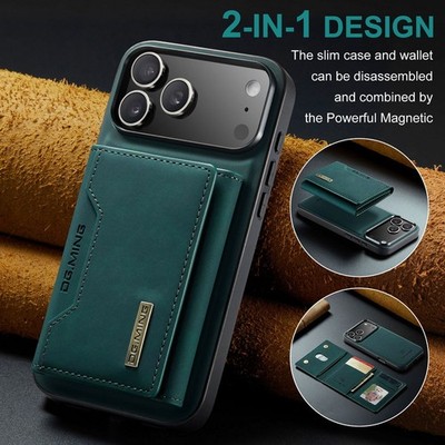 MagSafe Leder Wallet Handy Hülle für iPhone 17 Pro Max 16 15 14 13 12 11 Case