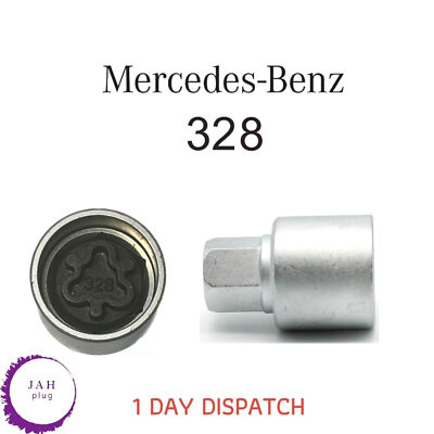 17 mm RADMUTTER VERRIEGELUNG SICHERHEITSBOLZEN SCHLÜSSELNUMMER 328 STECKSCHLÜSSEL FÜR MERCEDES WNLK, UK