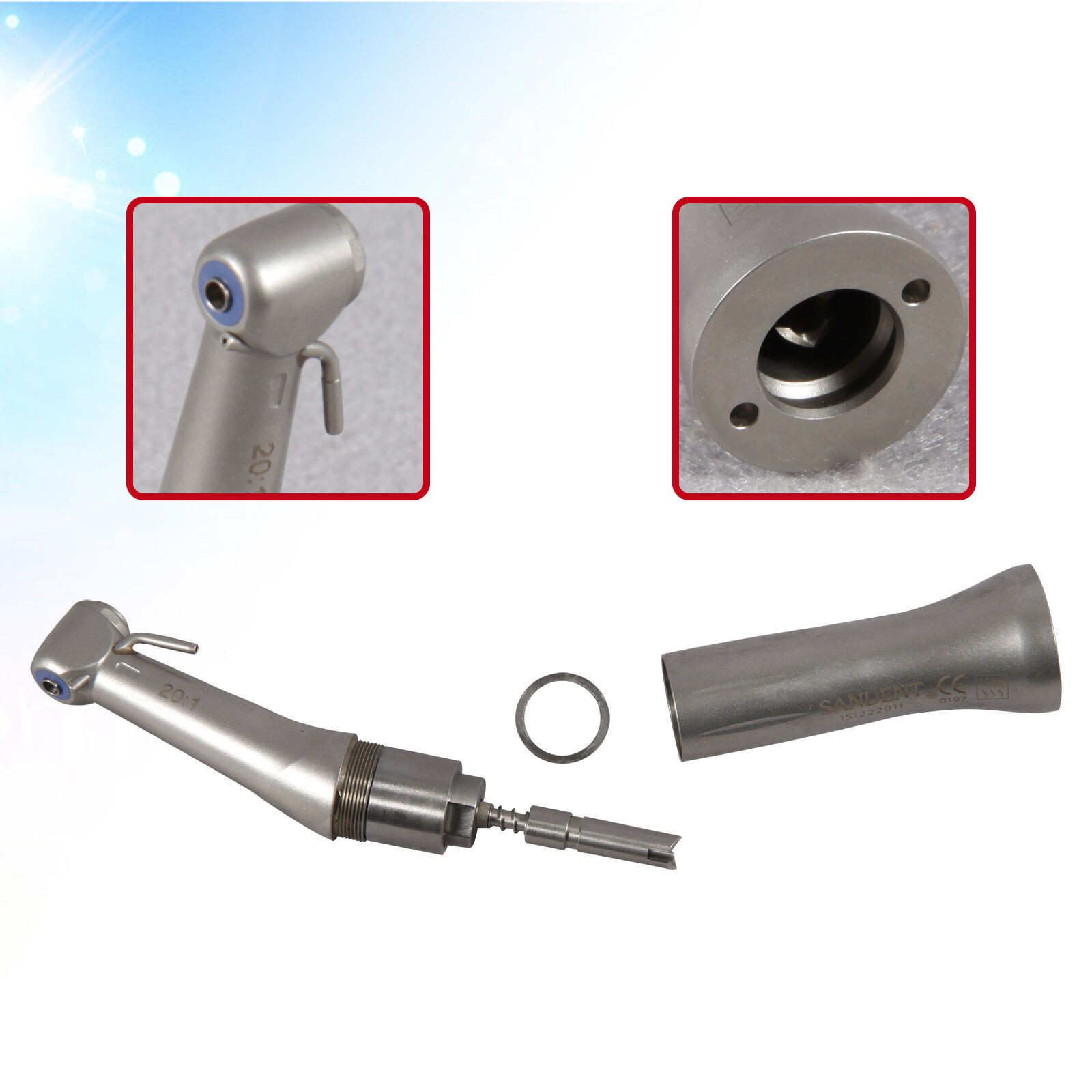 NSK Style Zahnarzt Implantologie Winkel Griff 20:1 Handpiece