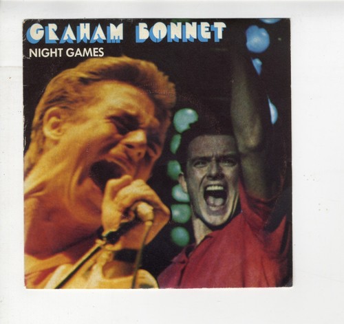 French 7" Graham Bonnet "Night games" 1981 hard Rainbow MSG EXC/ Near MINT