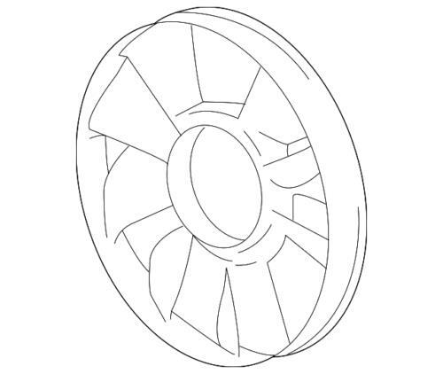 Aspa del ventilador de enfriamiento del motor para GM Buick Chevrolet 2002-2009 (N/P 15229250)