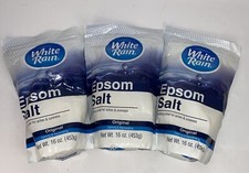 White Rain Epsom Salt, Original, 16 oz 3 Pack  - Exp: 08/2025