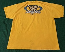 VINTAGE HANG LOOSE MAUI HAWAII T-SHIRT HAWAIIAN SOUVENIR YELLOW - Size LARGE