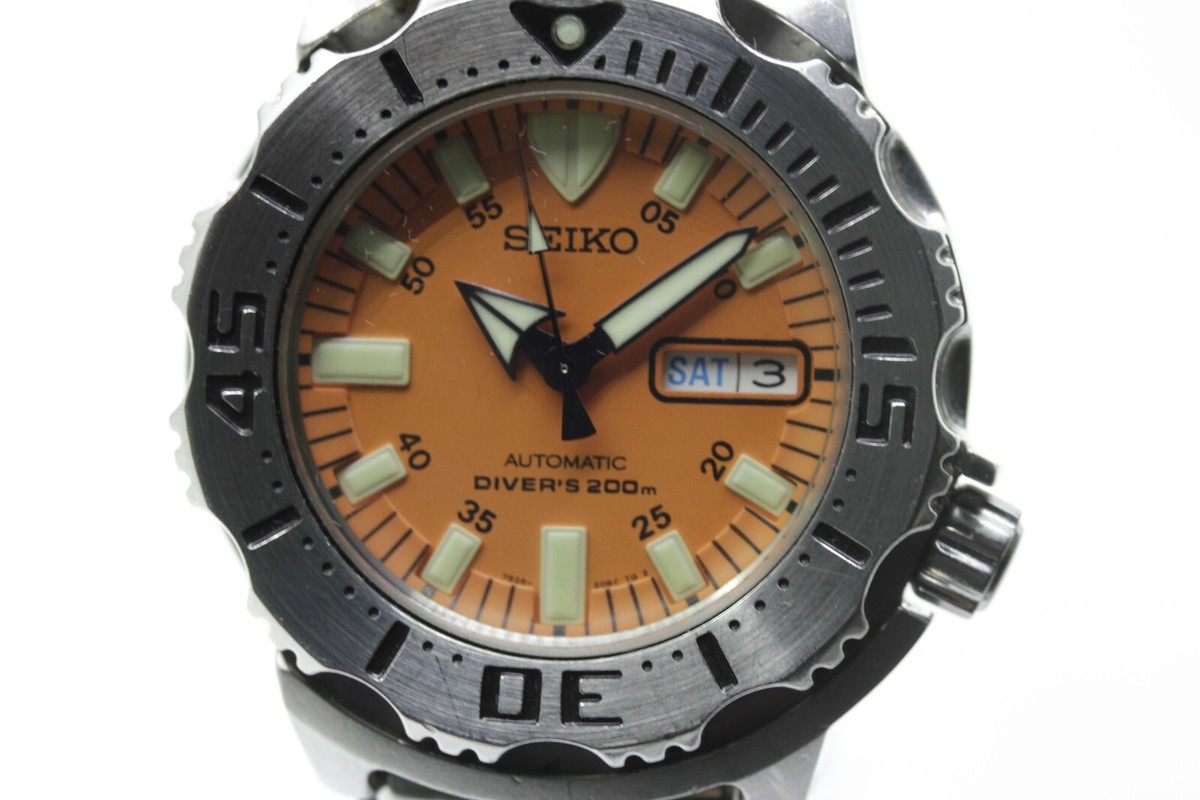 SEIKO 7S26-0350 SKX781 Orange Monster Men's Automatic Watch SEIKO 7S26-0350 SKX781 Orange Monster Men's Automatic Watch