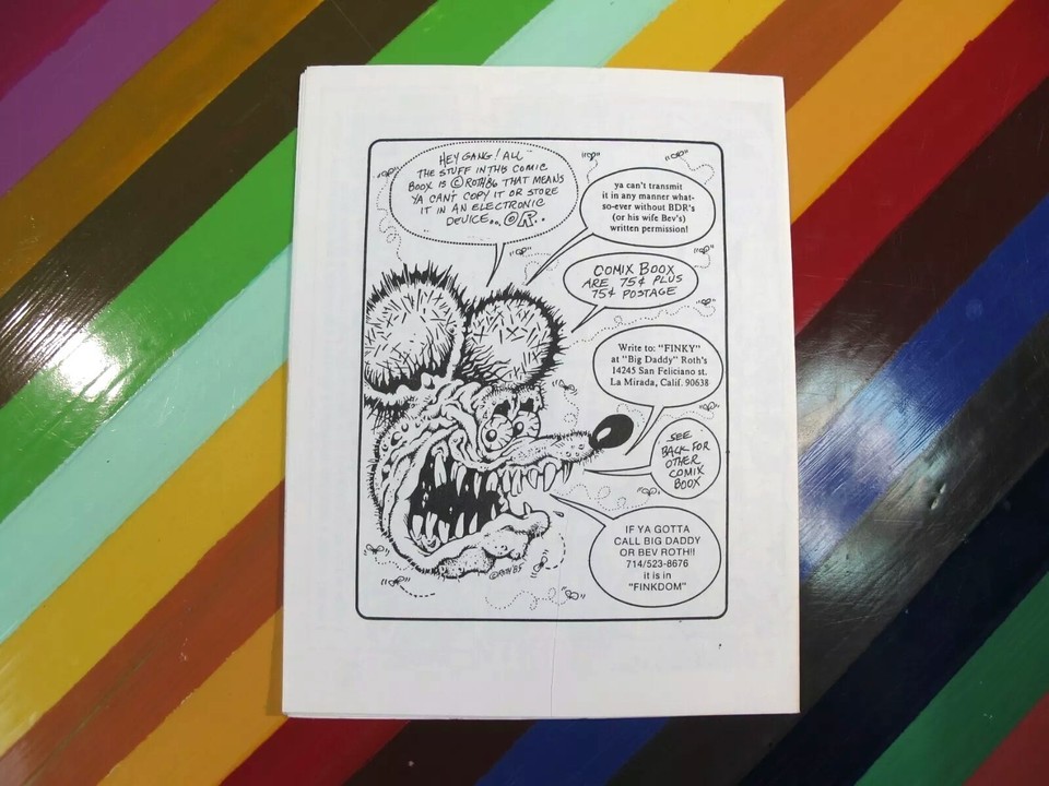 vtg 1980s Kustom Kulture Big Daddy Ed Roth comic Godzilla Vs the Black