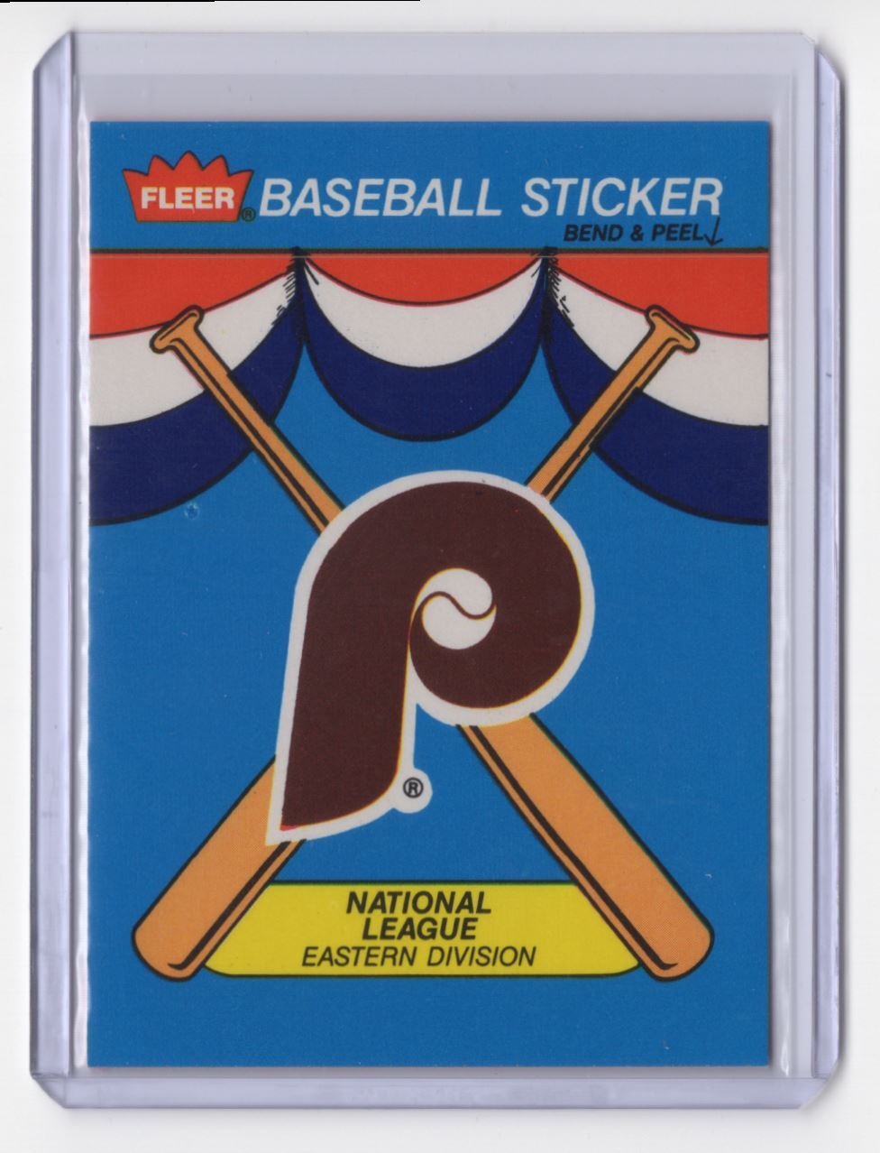 1989 Fleer Team Sticker Philadelphia Phillies Baseball Collectible  