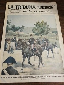 [#892] S.M. IL Re Si Reca Alla Rivista Delle Truppe Di Guarnigione A Roma(1900)