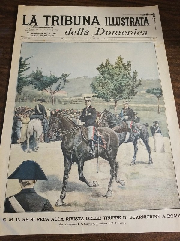 [#892] S.M. IL Re Si Reca Alla Rivista Delle Truppe Di Guarnigione A Roma(1900)