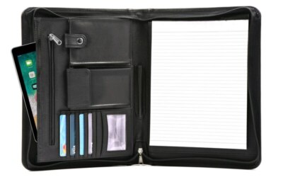 ASHLIN Executive Zippered Portfolio|100% Tuscany Leather|P8339-18(MSR C $153.00)