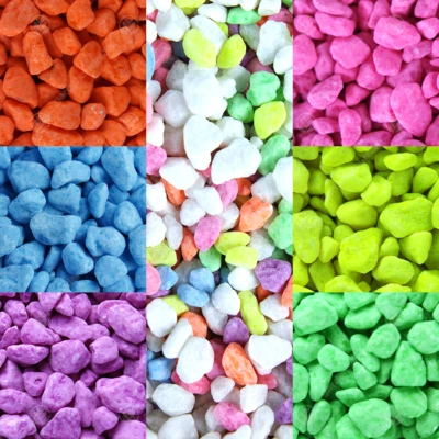 GardenersDream Fluorescent Aquatic Gravel - Decorative Aquarium Fish Tank Stones