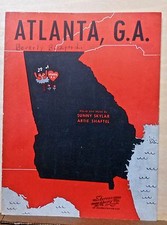 Atlanta GA - 1945 sheet music - by Sunny Skylar  Artie Shaftel