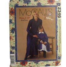 #2346 McCalls Mother Daughter Dresses with Petticoat Sewing Pattern SIZE 8-22,3-