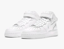 Nike Air Force 1 Mid LE Triple White GS DH2933 111 Size 4y