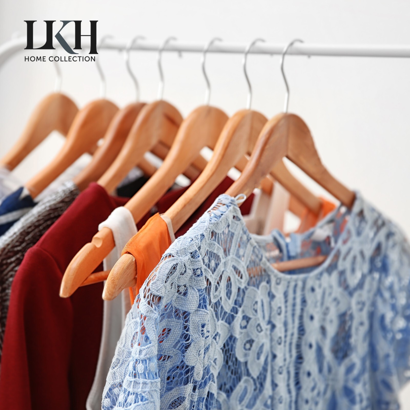 Wooden Coat Hangers X20 Suit Garments Clothes Wardrobe Wood Trouser Bar