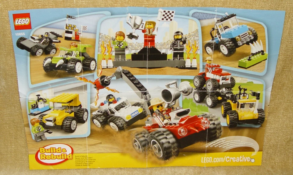 LEGO Creator Set 10655 Monster Trucks with 3 Card Instructions & Poster & Box, photo 3 of 5