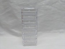 Lot Of 7  1" Clear Stackable Coantainers