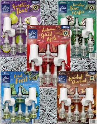 Glade Plugins 6 Scented Oil Refills + 2 Warmers Limited Edition